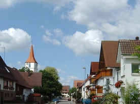 Blick Richtung Kirche